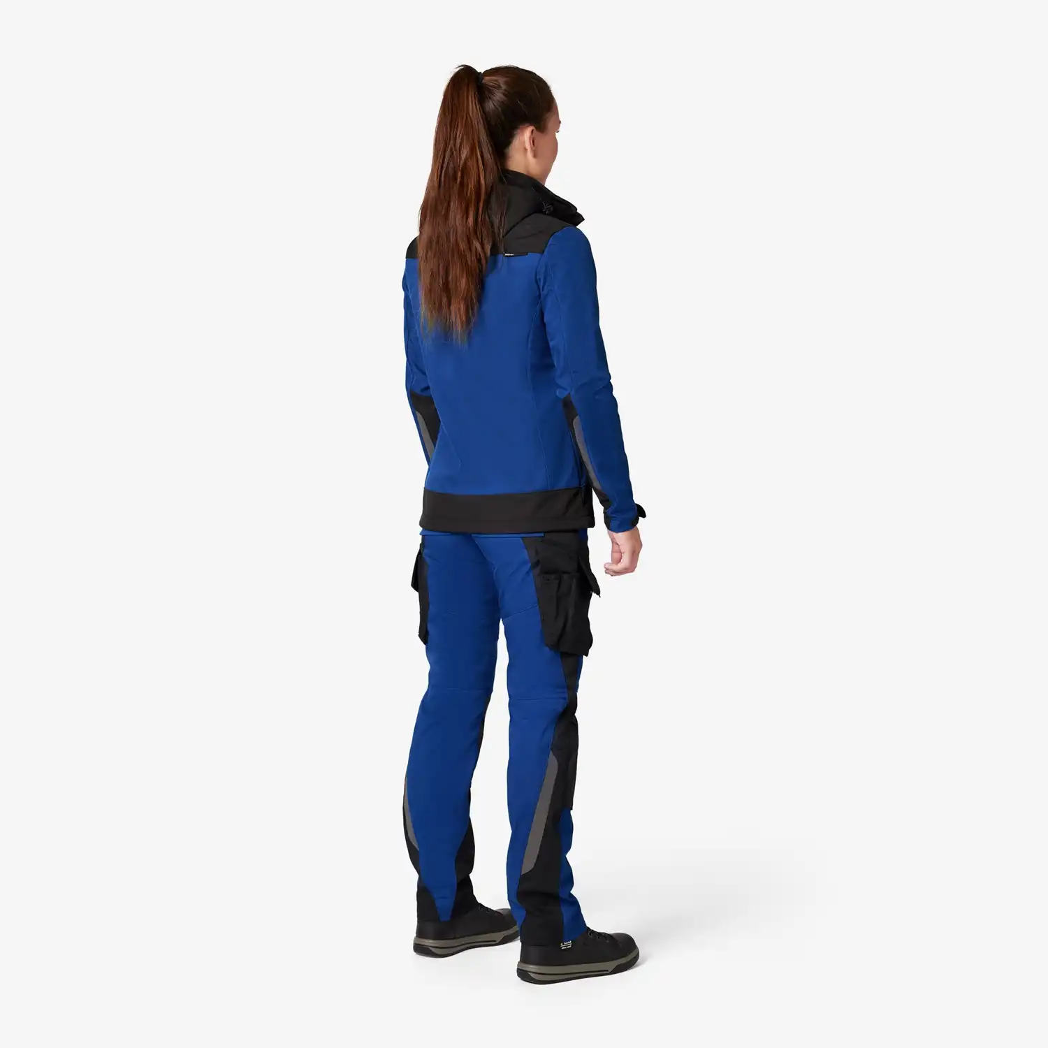 Damen Softshelljacke "JULIA" in royalblau/schwarz, S - Thumbnail 2