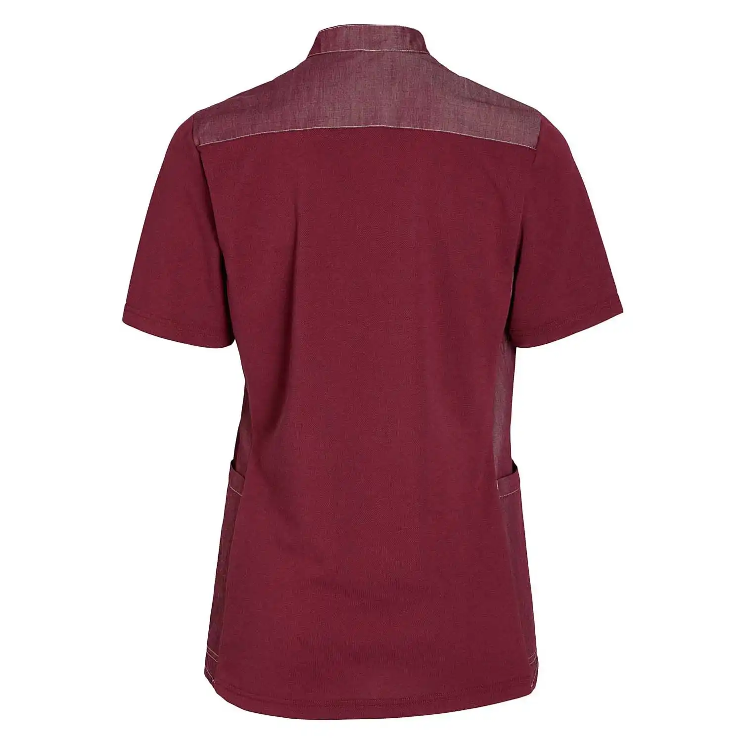 Damen Kasack "15314" Piquée in bordeaux, L - Thumbnail 2