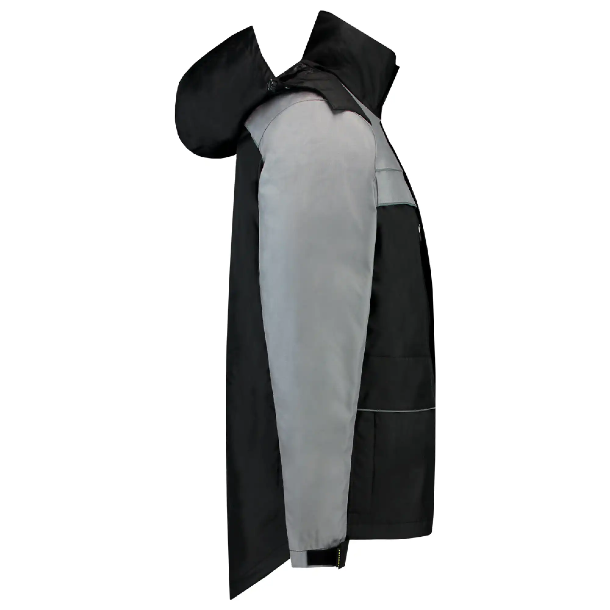 Regenparka "402003" Workwear in black/grey, XS - Thumbnail 4