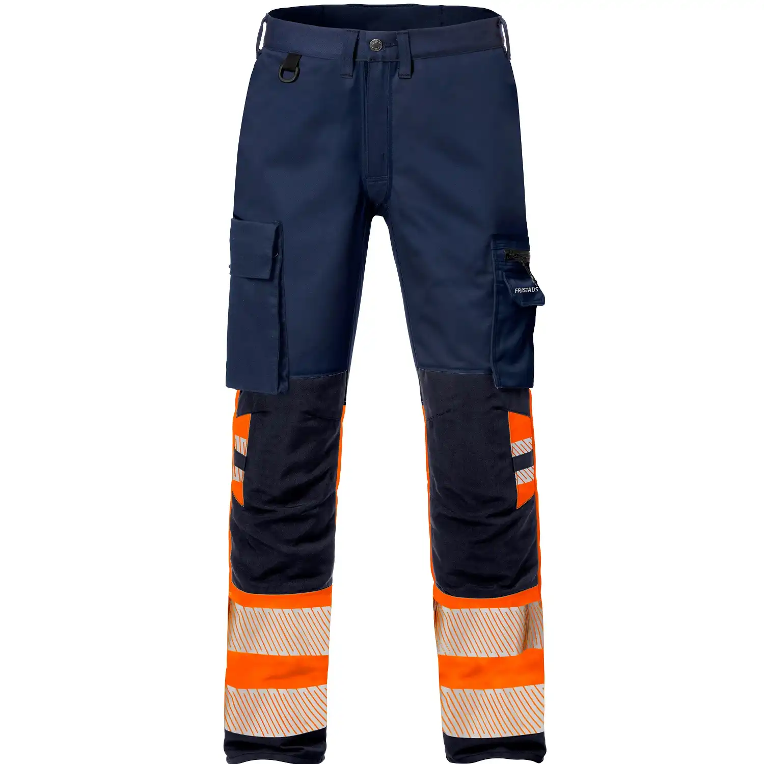 Warnschutz Stretch Bundhose "2705 PLU" Stiby Kl. 1 in orange/marine, C44 - Thumbnail 1