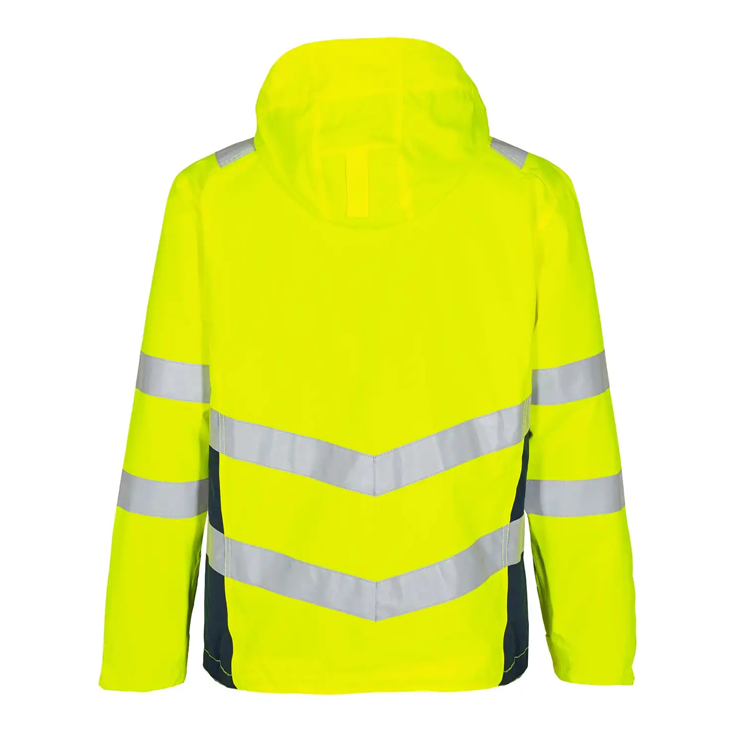 Warnschutz Hardshell Regenjacke "1146-930" Safety Kl. 3 in gelb/marine, L - Thumbnail 2