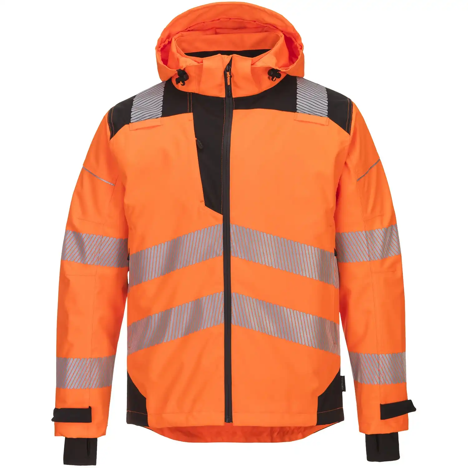 Warnschutz Regenjacke "PW360" PW3 Extreme in orange/schwarz, S - Thumbnail 1