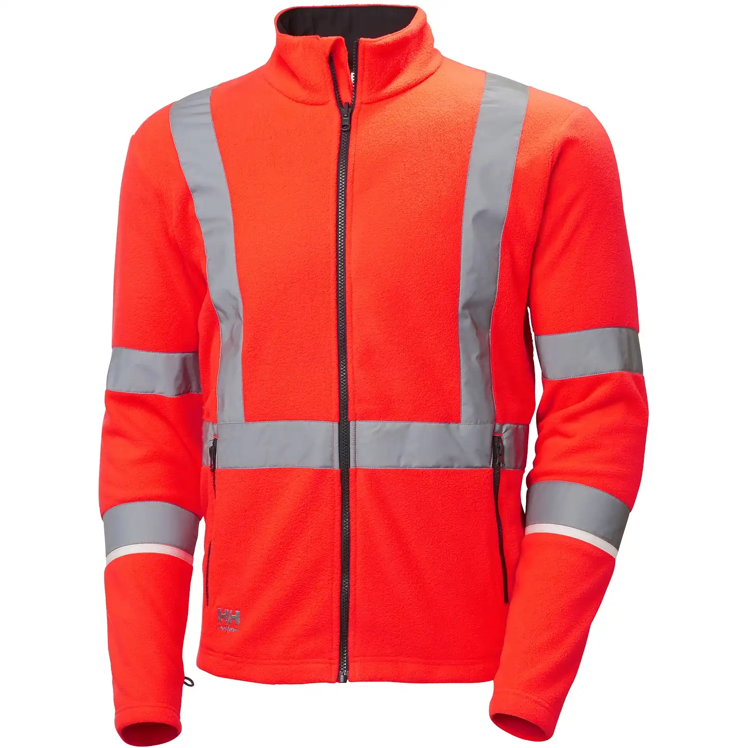 Warnschutz Fleecejacke "UC-ME" Nachtleuchtend in XXL, Rot - Thumbnail 1