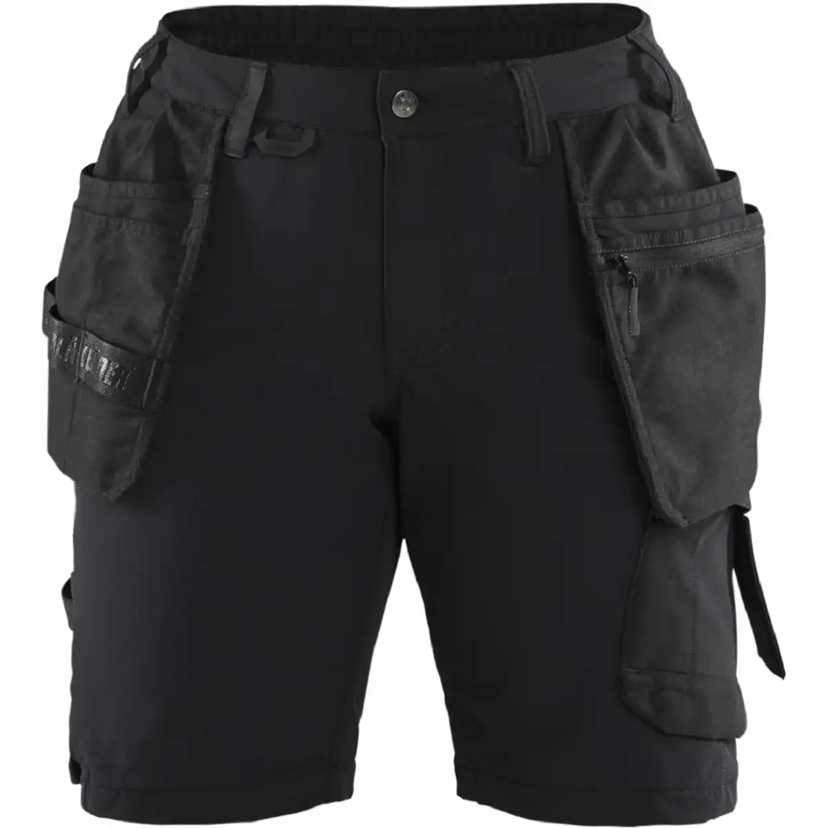Damen Stretch Handwerkershorts "7183" in schwarz/dunkelgrau, C38 - Thumbnail 1