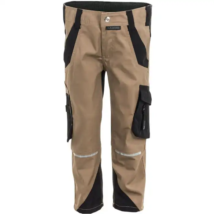 Kinder Stretch-Bundhose "Norit" in sand/schwarz, 122/128 - Thumbnail 1