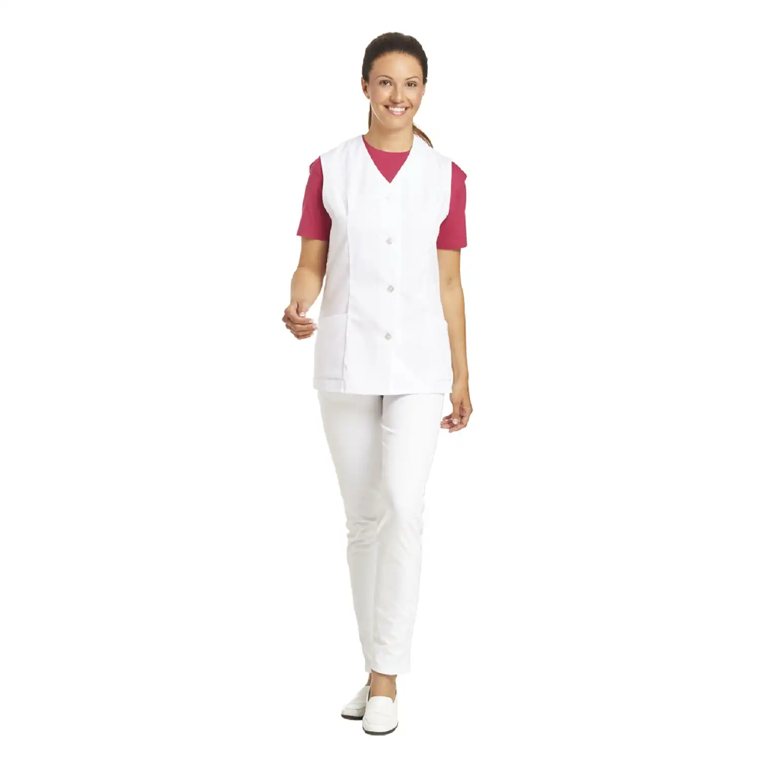 Hosenkasack ohne Arm "04/843" in 46, Weiß - Thumbnail 2