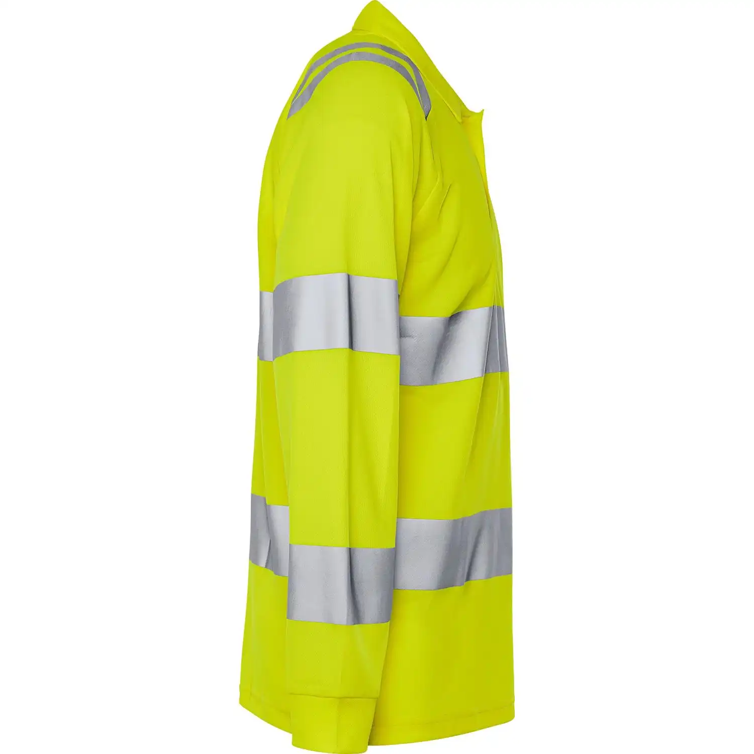 Warnschutz Poloshirt langarm "7864 GPST" in gelb, L - Thumbnail 3