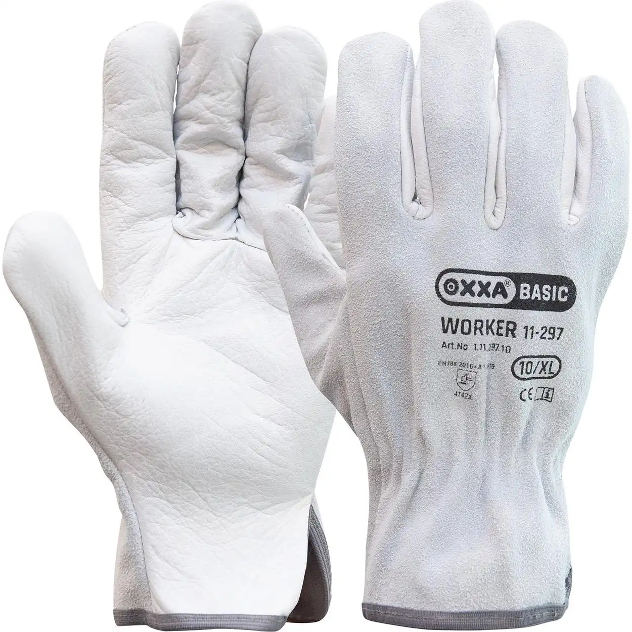 Fahrer Lederhandschuhe Worker 11-297 in 10 (XL) - Bild 1