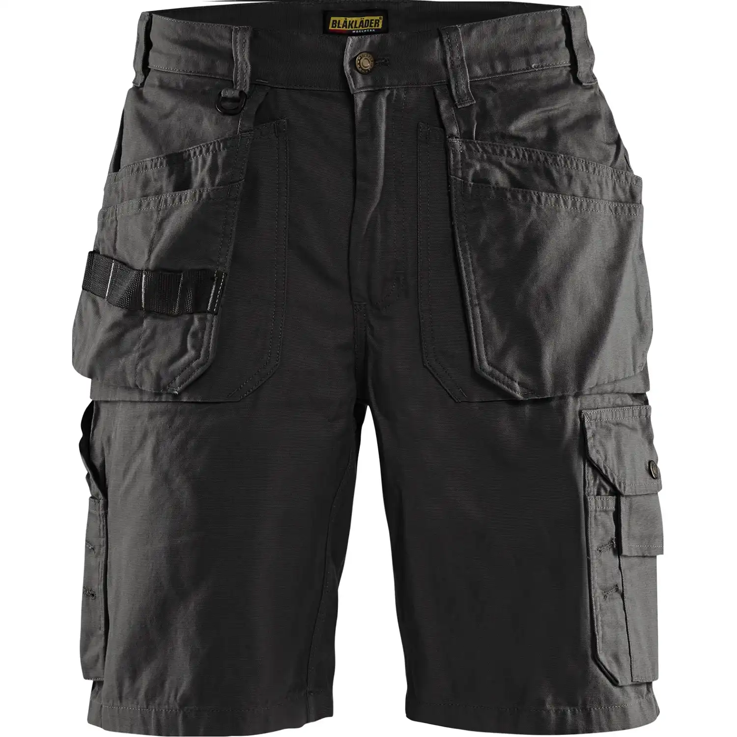 Handwerker-Shorts "1534" Canvas in schwarz, C60 - Thumbnail 1