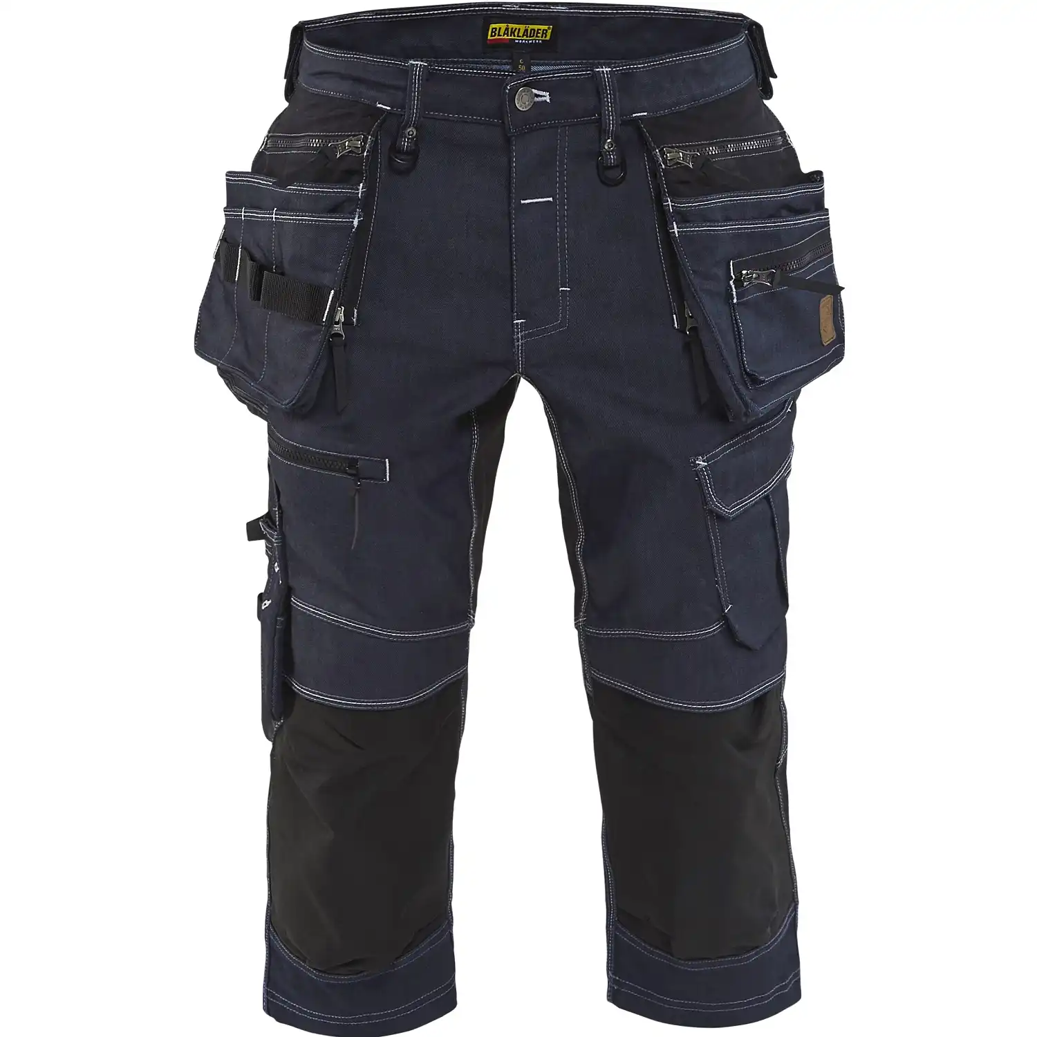 Stretch Jeans-Piratenhose m. Nageltaschen "X1900" in marine/schwarz, C48 - Thumbnail 1