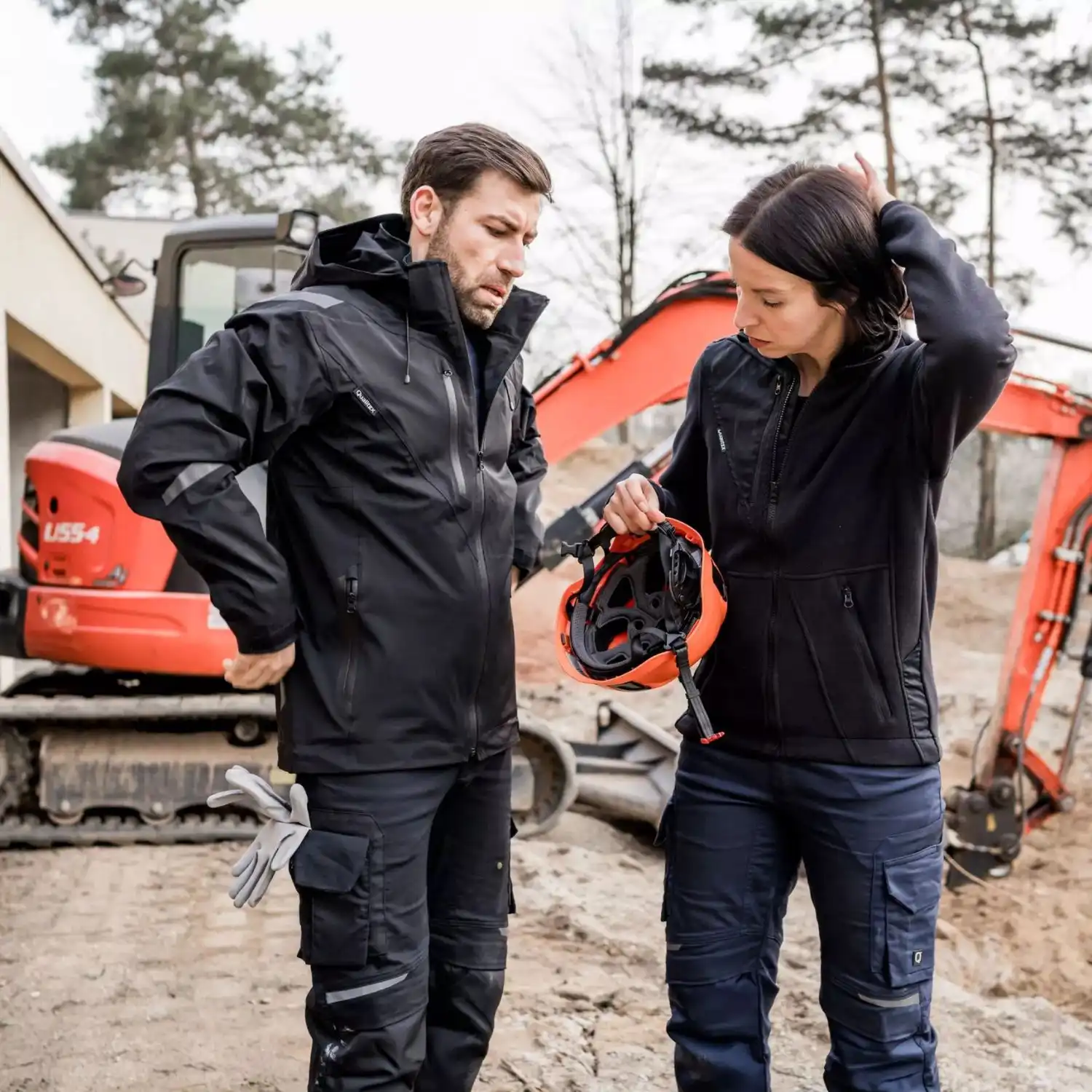 Stretch Bundhose "PRO+" in grau/schwarz, 48 - Thumbnail 5