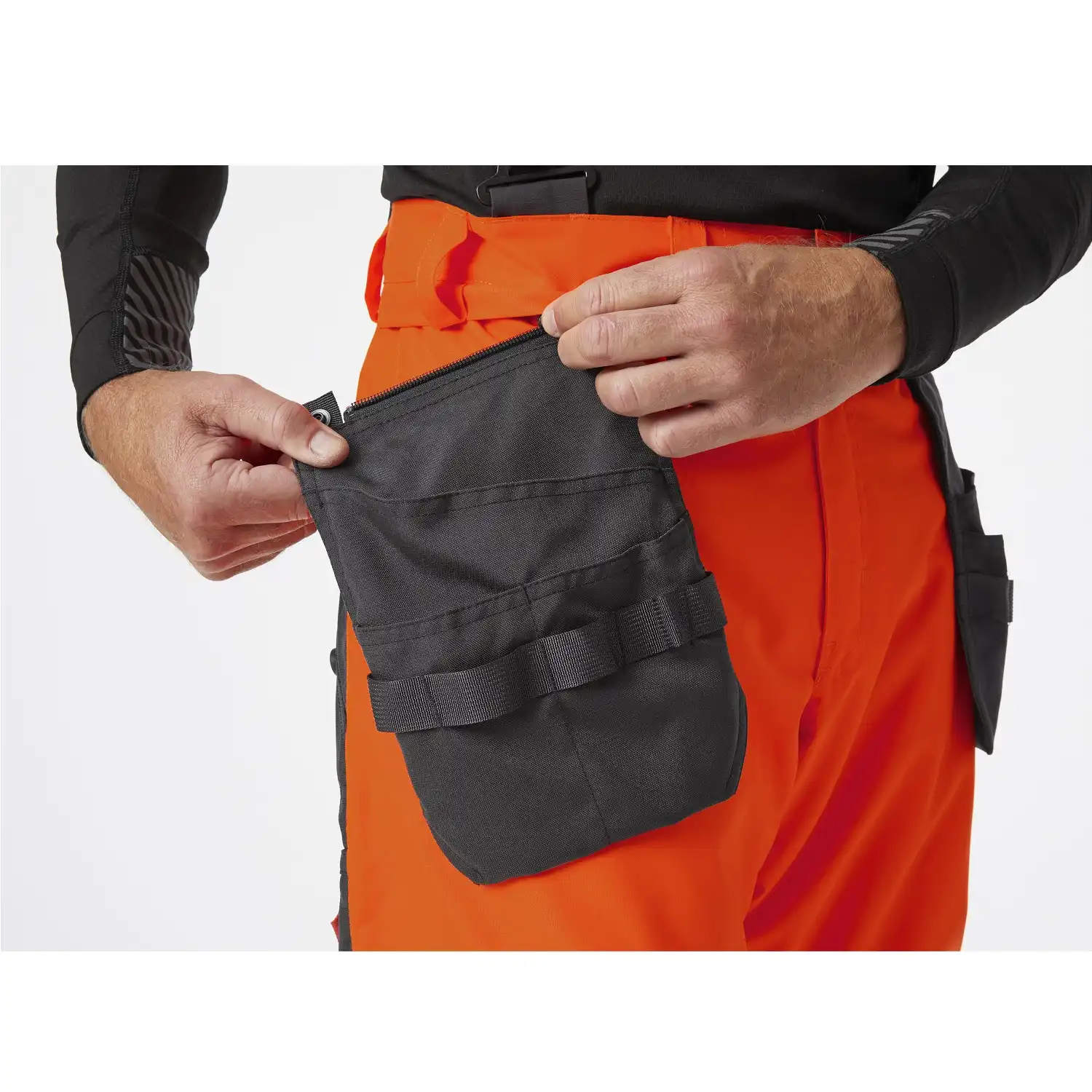 Warnschutz Winter-Handwerkerhose "ALNA 2.0" in orange/schwarz, C44 - Thumbnail 4