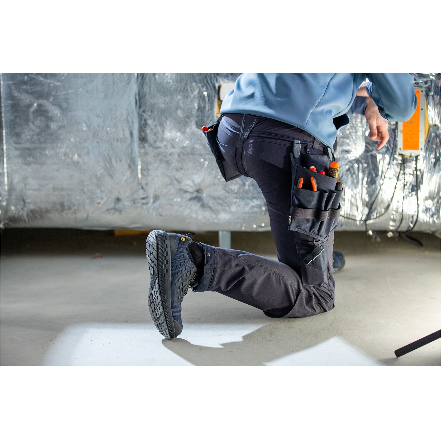 Sicherheitshalbschuhe S1PL "F0650-704" Customized steinblau in 42 - Thumbnail 2