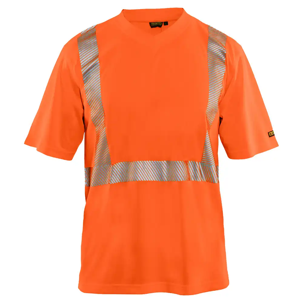 Warnschutz T-Shirt "3386" UV-Schutz in Orange, 3XL - Thumbnail 1
