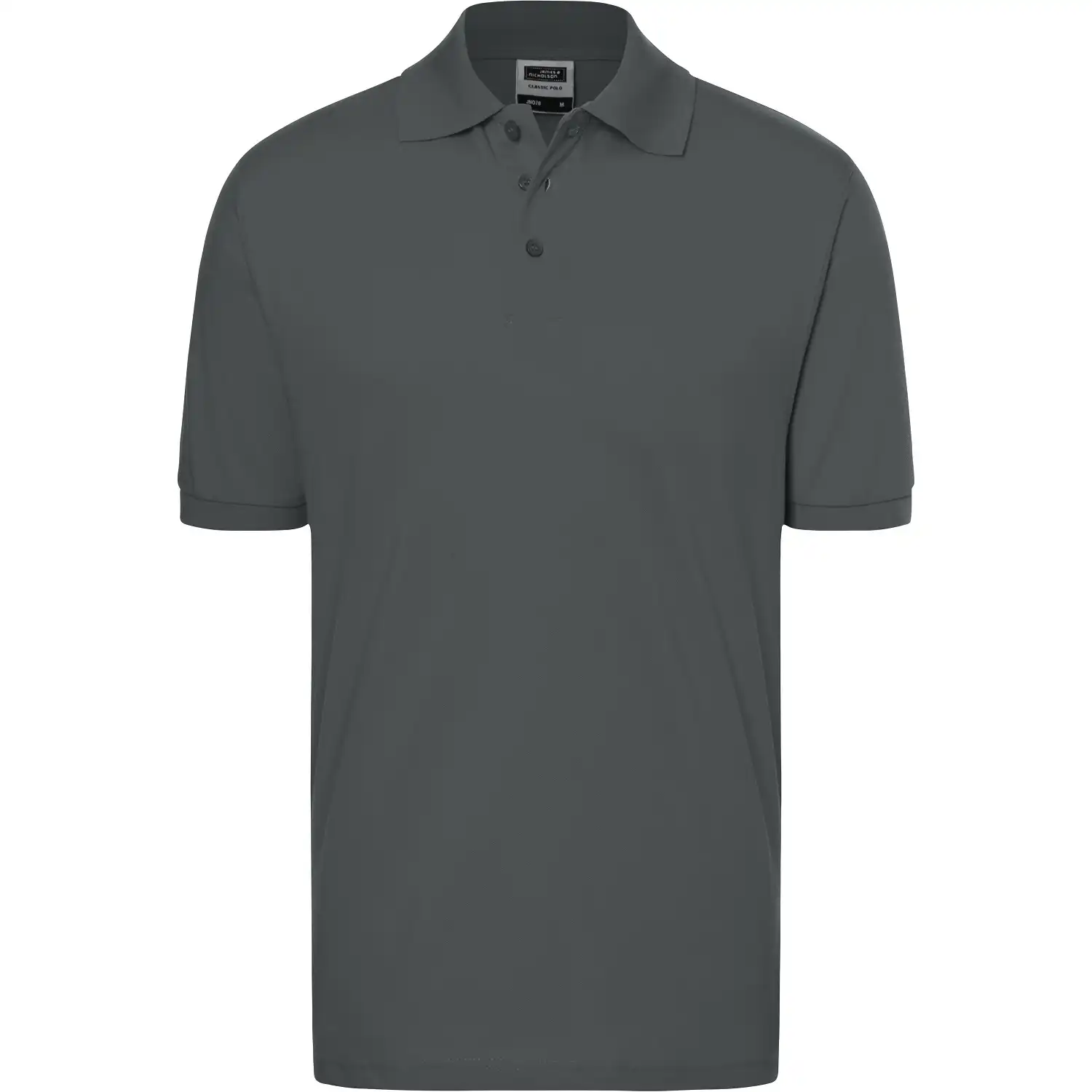 Polo-Shirt Classic "JN070" in graphite, 3XL - Thumbnail 1