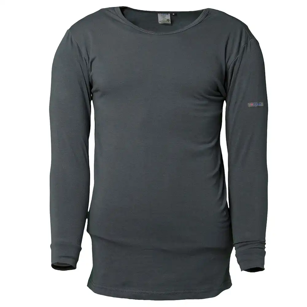 Funktions-Unterhemd langarm "UNDERWEAR" CoolDry grau in L - Bild 1