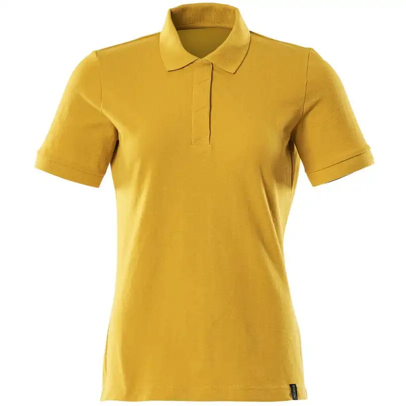 Damen Polo T-Shirt "20193" Crossover in currygelb, XS - Thumbnail 1