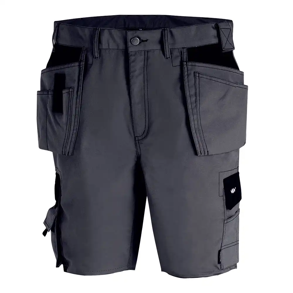 Shorts "BERMUDA" Canvas in grau/schwarz, 42 - Thumbnail 1