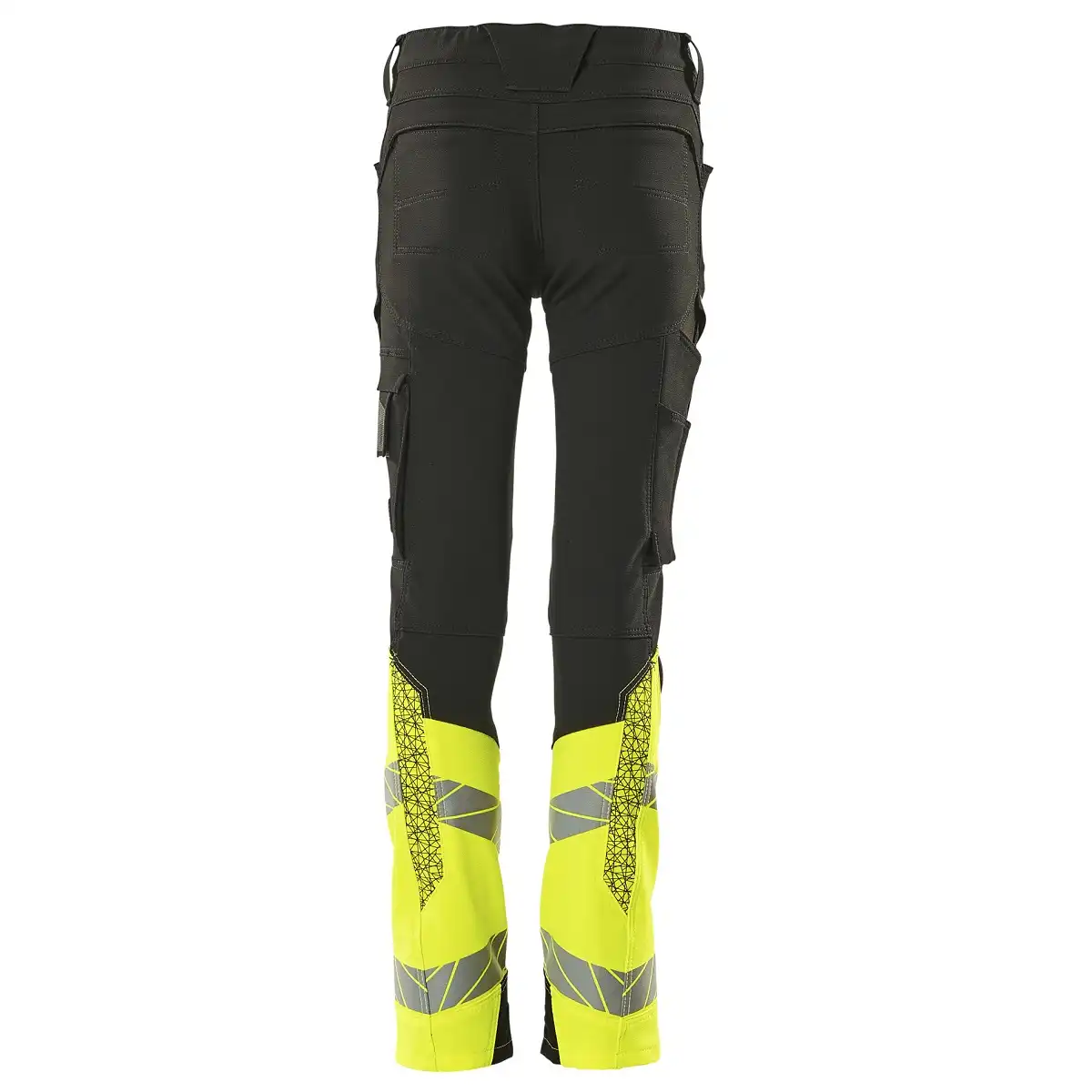 Kinder Hi-Vis Stretch-Bundhose "ACCELERATE SAFE" in schwarz/gelb, 140 - Thumbnail 2