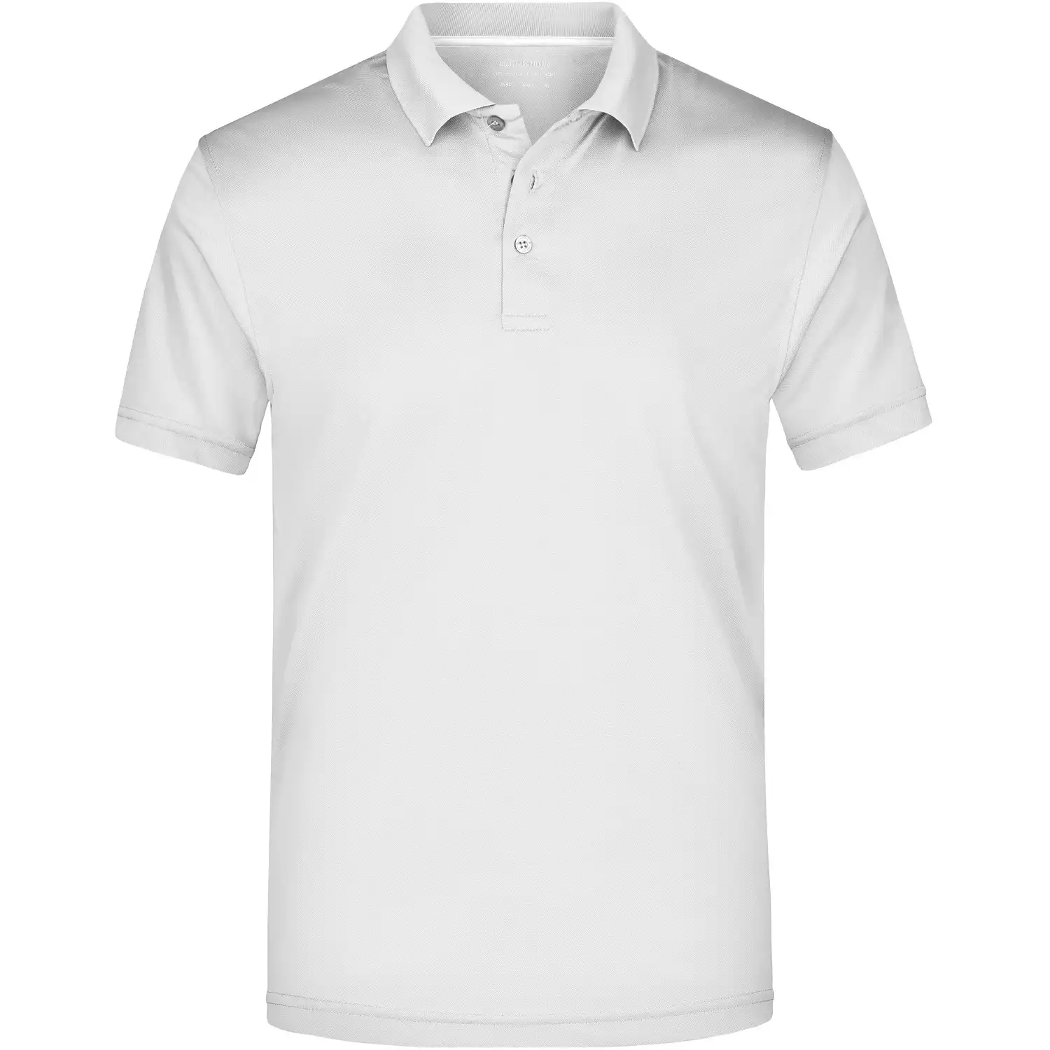 Herren Polo-Shirt High Performance "JN401" in white, 3XL - Bild 1