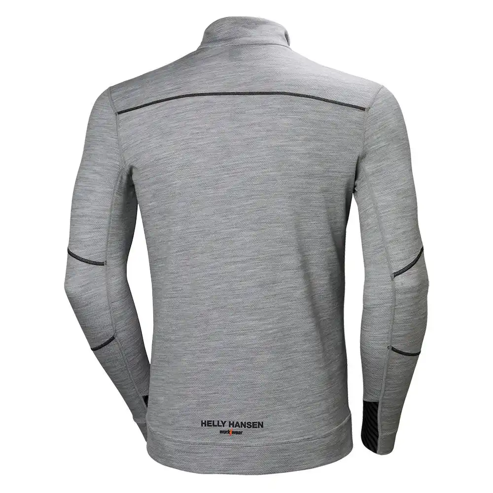 Langarm-Shirt "LIFA MERINO" Halfzip in grau-melange, XXL - Thumbnail 2