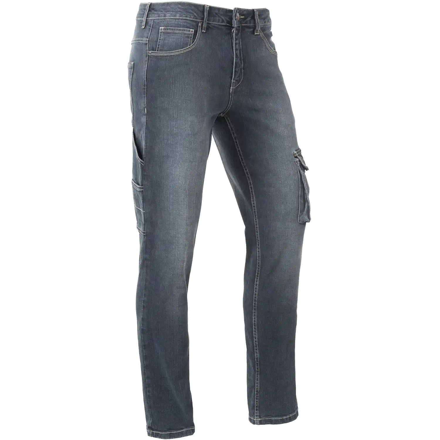 Stretch Jeans "DAVID" R12 medium blue in W32L32 - Thumbnail 1