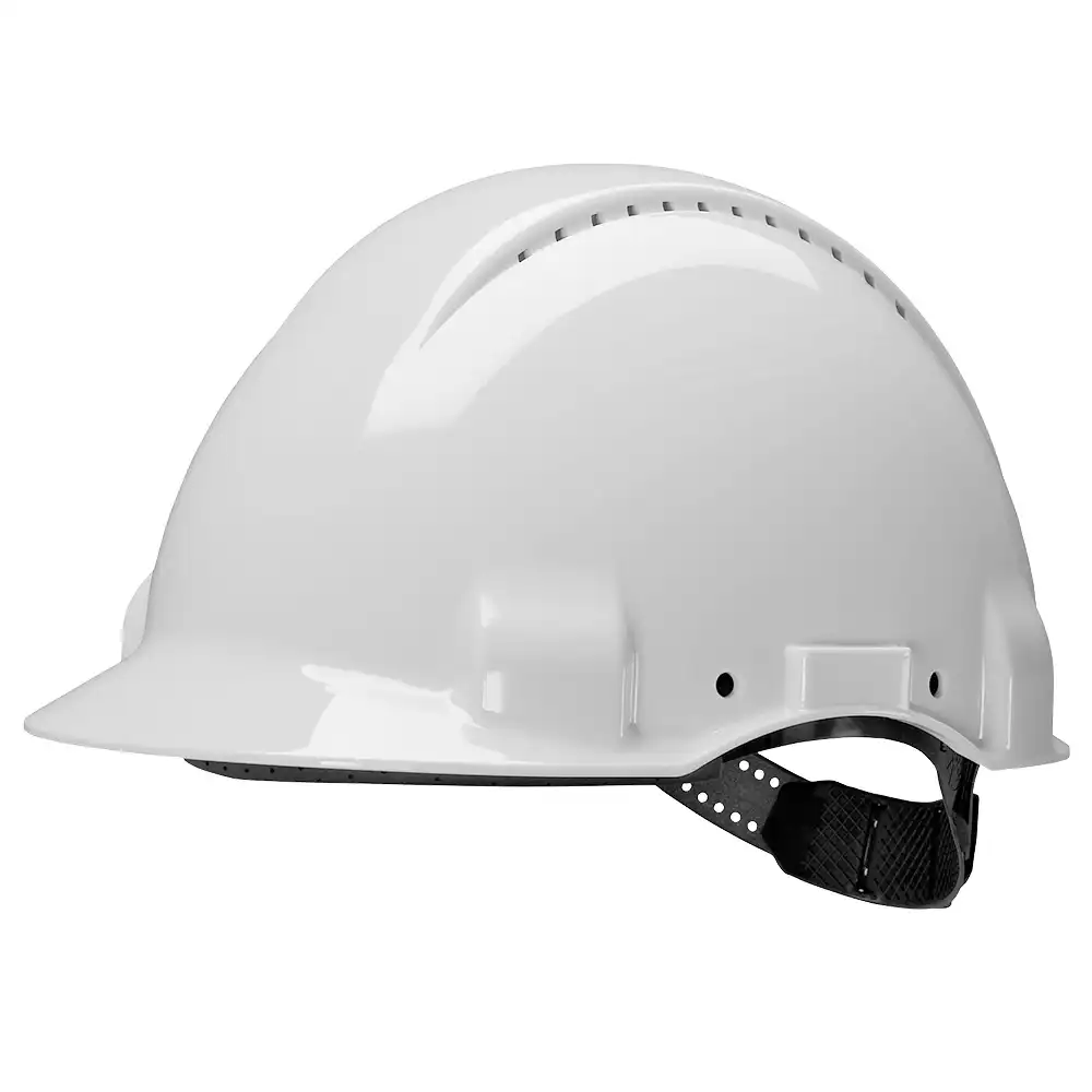 Schutzhelm G3000 m. Uvicator ABS mit Schweißband in Weiß - Thumbnail 1