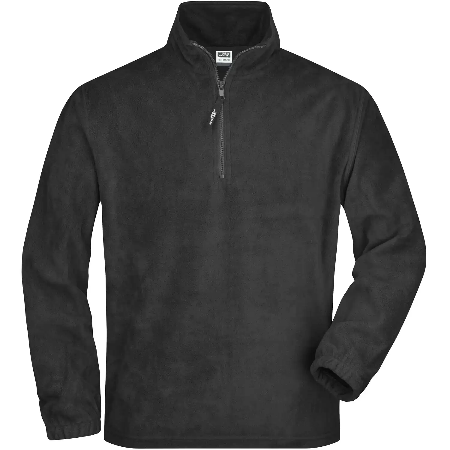 Half-Zip Fleece-Pullover"JN043" in dunkelgrau, L - Bild 1