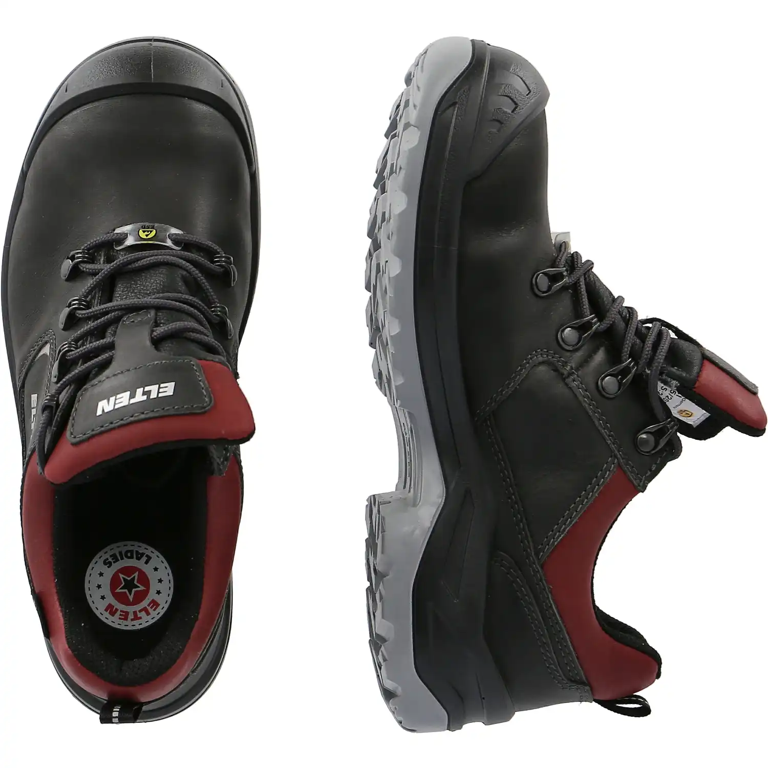 Damen Sicherheitshalbschuhe S3 "LENA GTX BLACK-RED LOW"  in 35 - Thumbnail 2