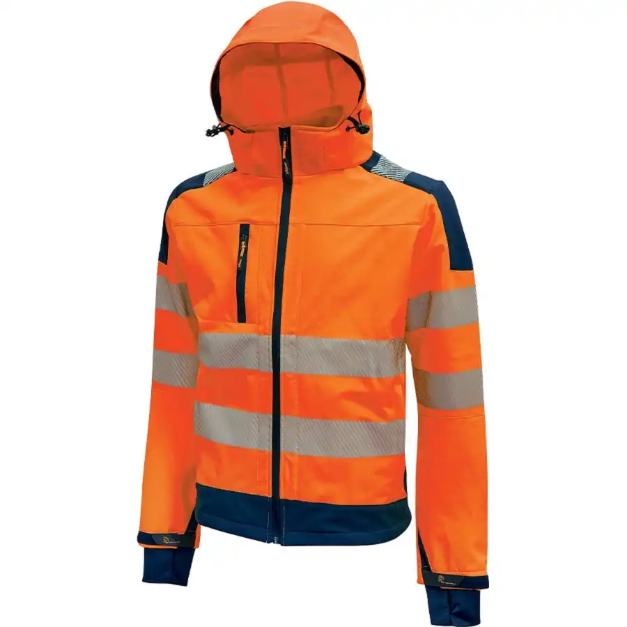 Warnschutz Softshelljacke "MIKY" Hi-Light in Orange, S (DE size: XS) - Thumbnail 1