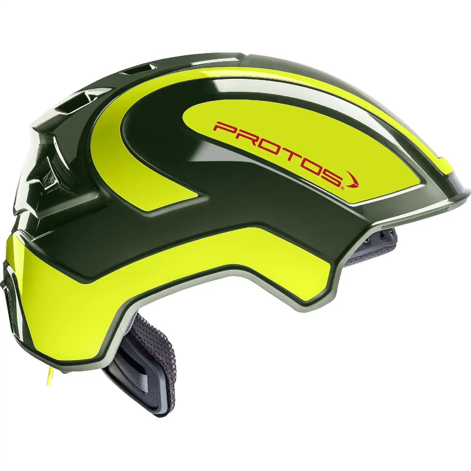 Schutzhelm "INTEGRAL INDUSTRY BG BAU" EN 397 in oliv/neongelb - Thumbnail 1