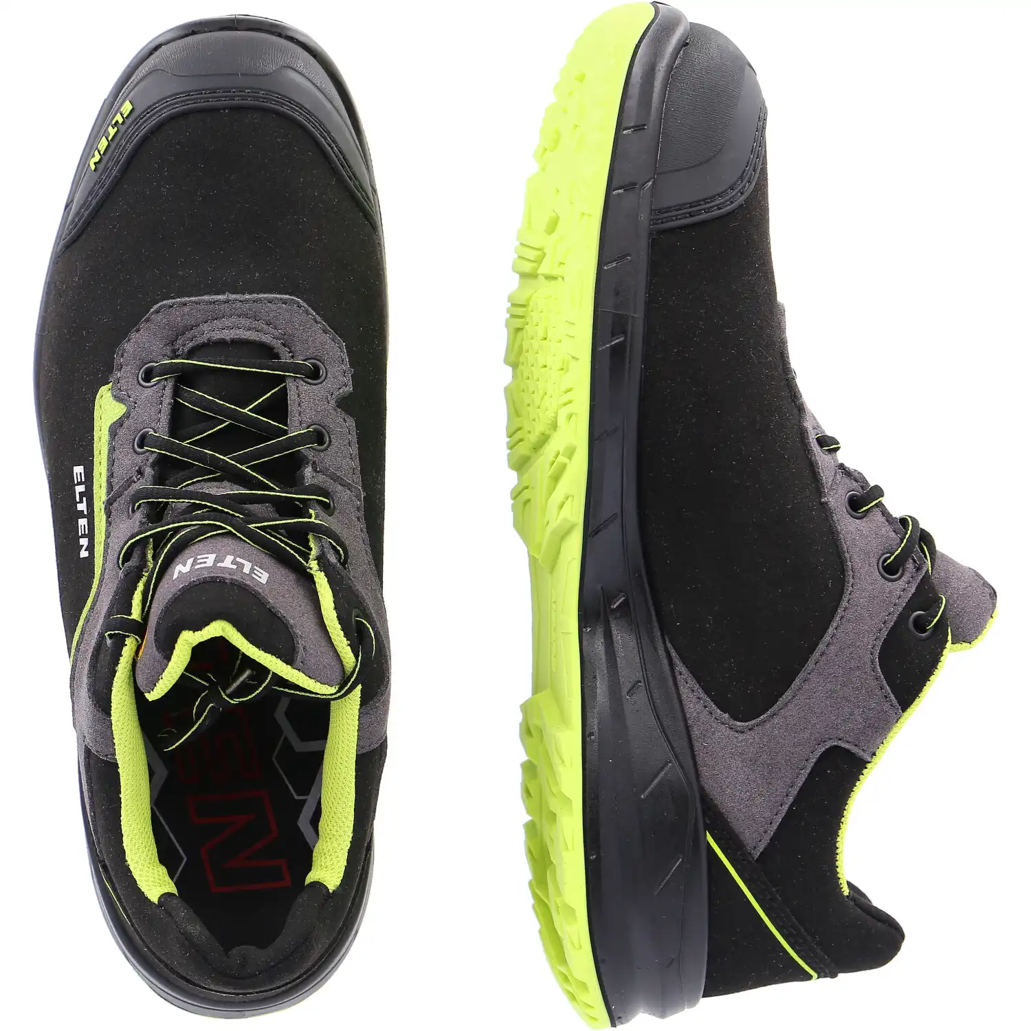 Sicherheitshalbschuhe S3 "LOAN XXSports PRO BLACK-LIME LOW" ESD WELLMAXX in 35 - Thumbnail 2