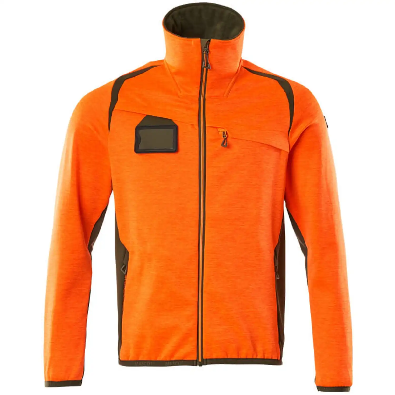 Fleecejacke "ACCELERATE SAFE" in orange/moosgrün, XXL - Bild 1
