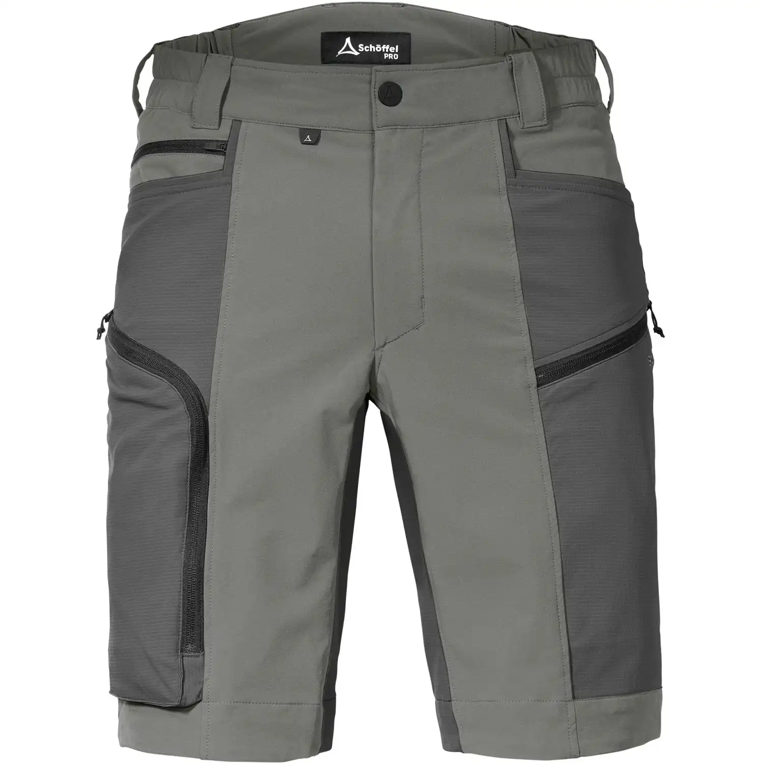 Stretch-Shorts "MASCHINE" in grau, 48 - Thumbnail 1