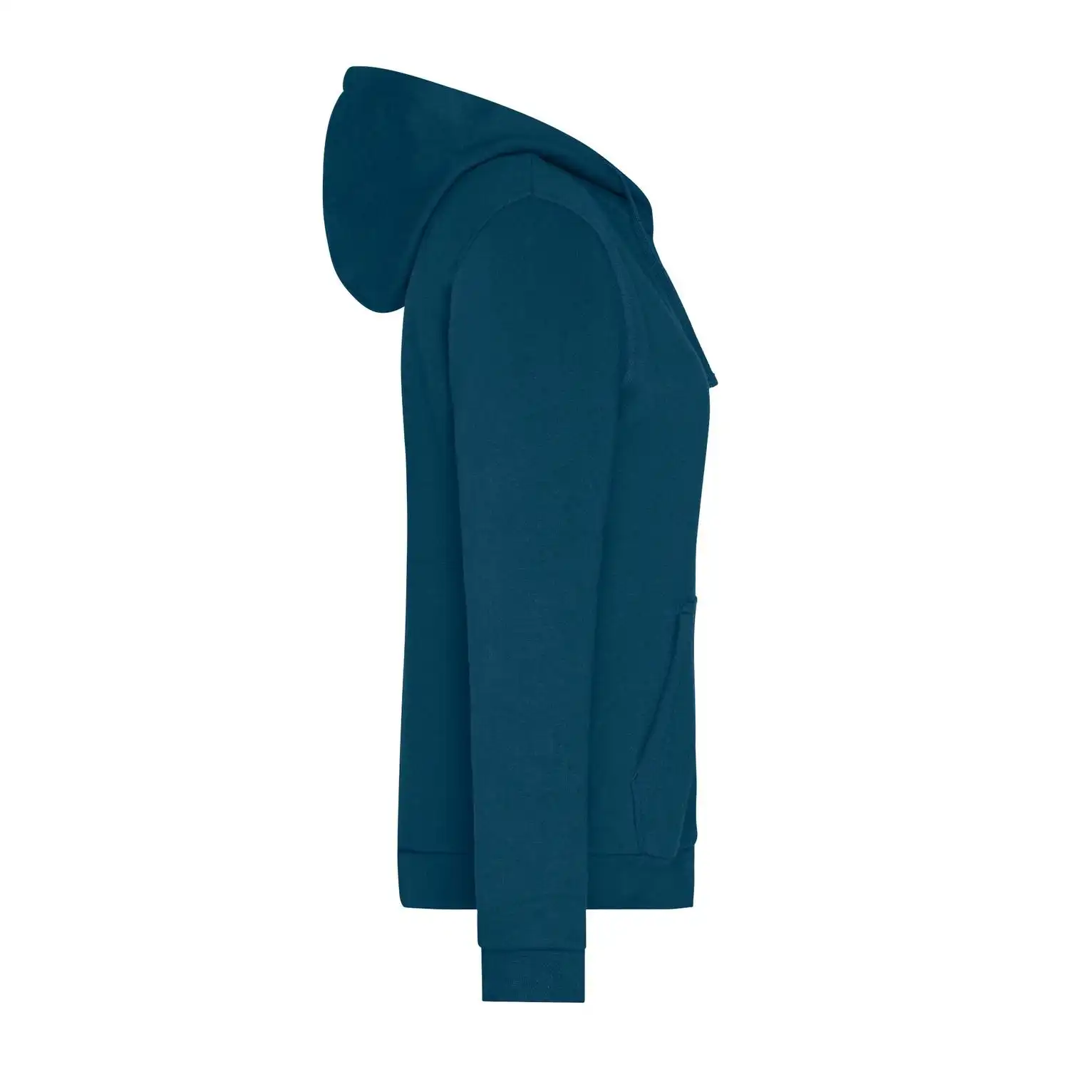 Ladies' Promo Zip Hoody in petrol, L - Thumbnail 3