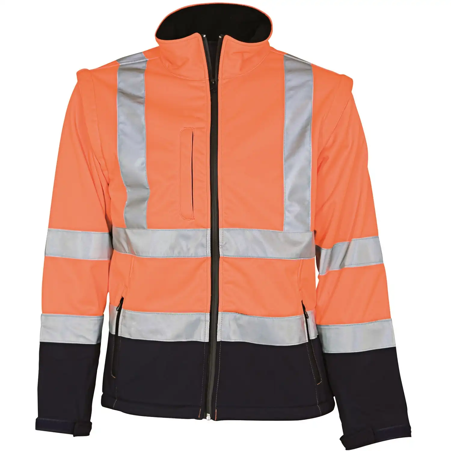 Warnschutz Softshelljacke 2-in-1 "086500R" Visible Xtreme Kl. 2 in fluororange, L - Bild 1