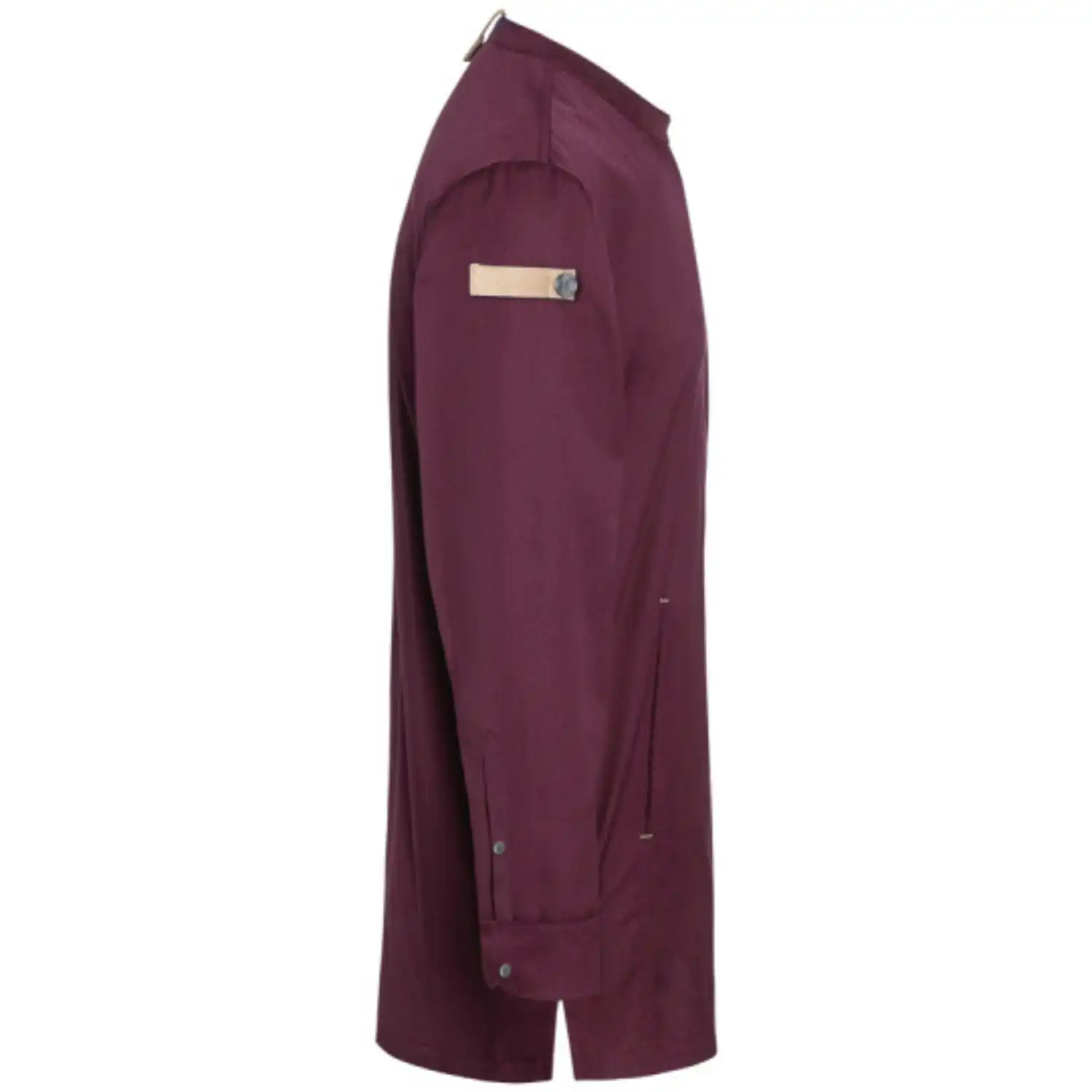 Herren Kochjacke "JM 35" in aubergine, 48 - Thumbnail 4