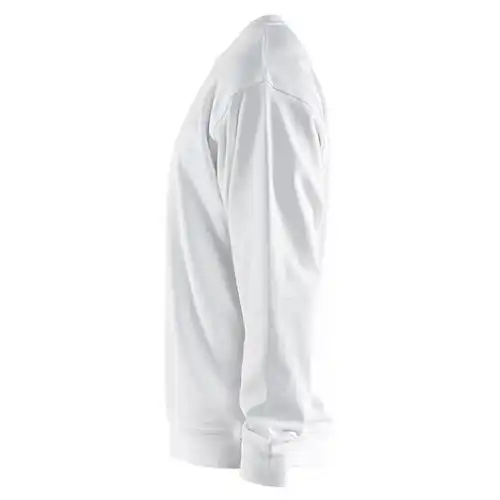 Pullover "3340" Rundhals in 4XL, Weiß - Thumbnail 3