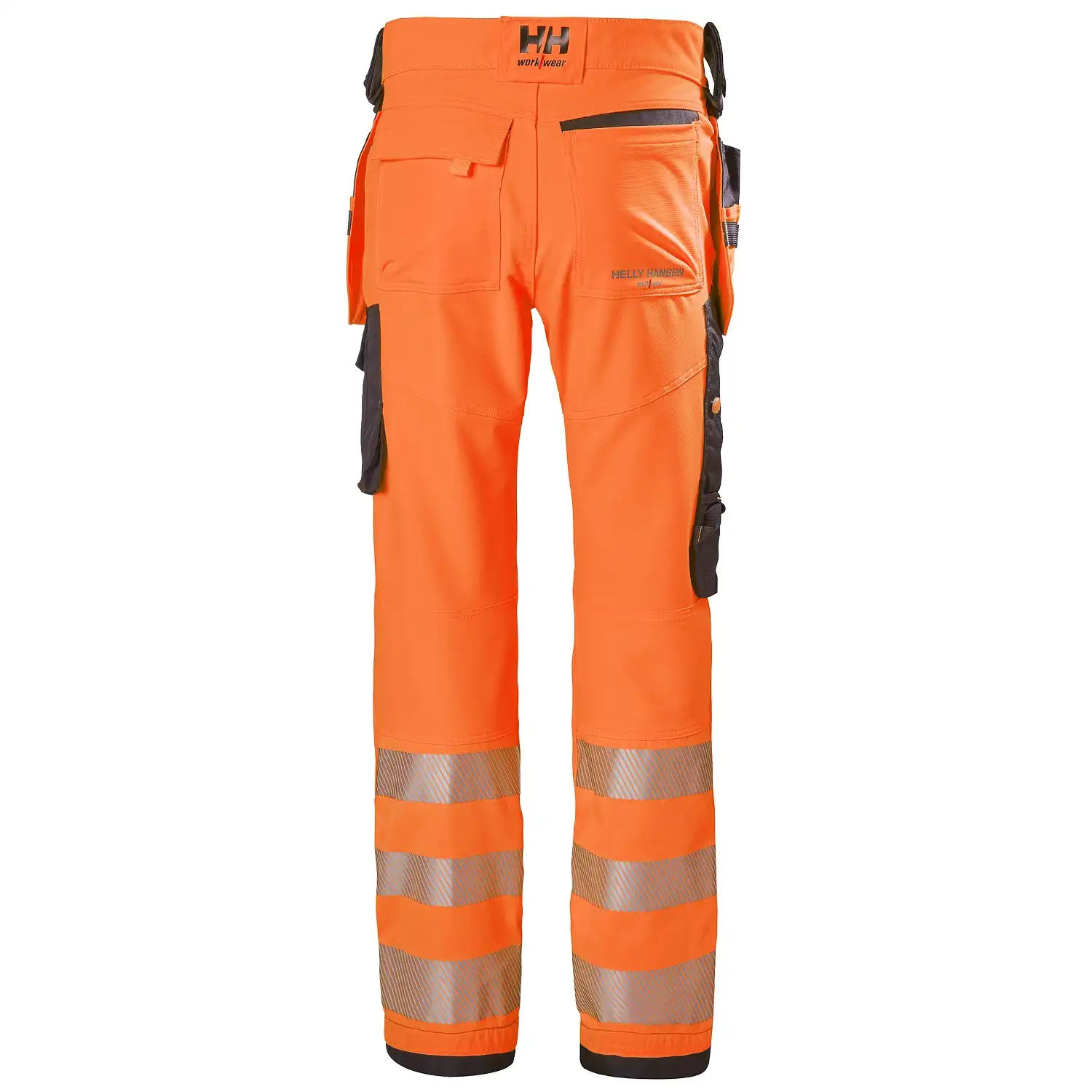 Warnschutz Handwerkerhose "ICU" in orange/schwarz, C48 - Thumbnail 2