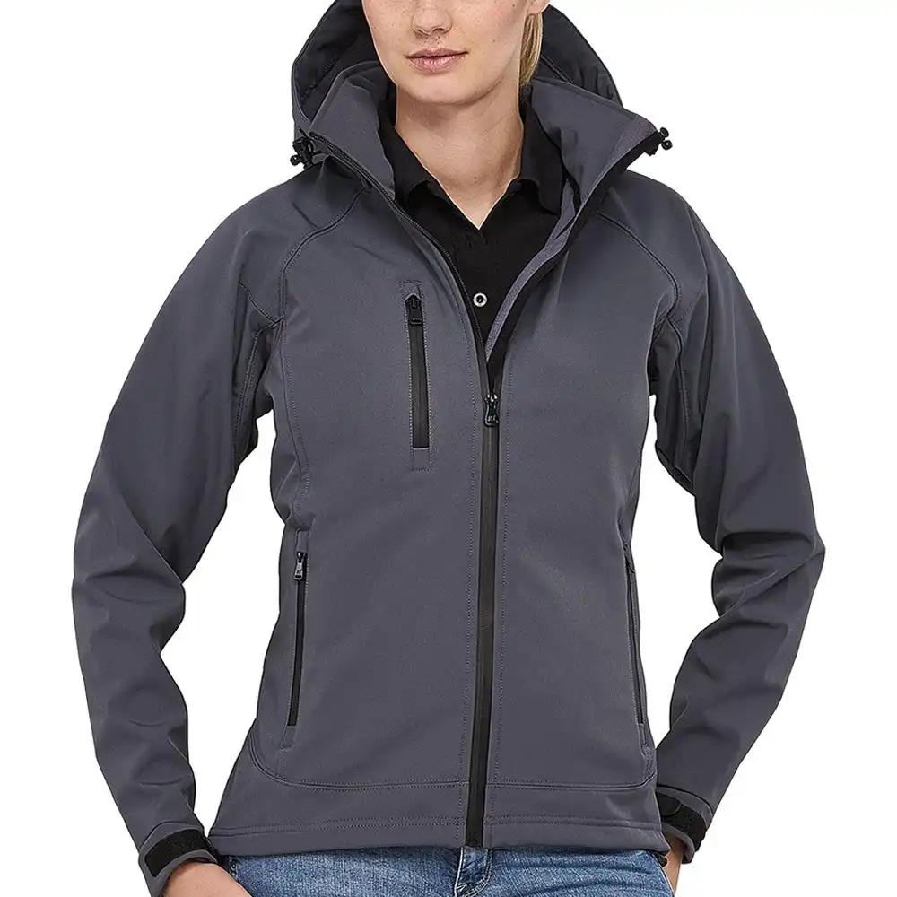 Damen Softshelljacke "SAFARI" in grau, XL - Bild 1