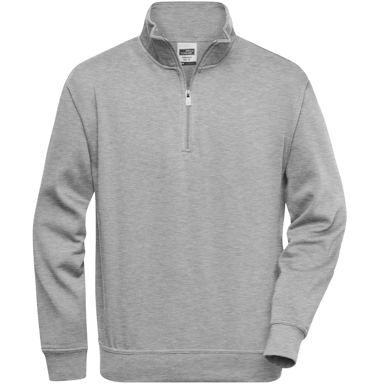 Zip-Sweatshirt "JN831" in grey-heather, M - Bild 1