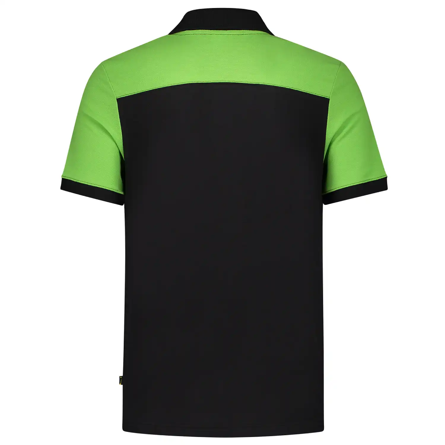 Polo-Shirt Bicolor "202006" Workwear in XS, black/lime - Thumbnail 2