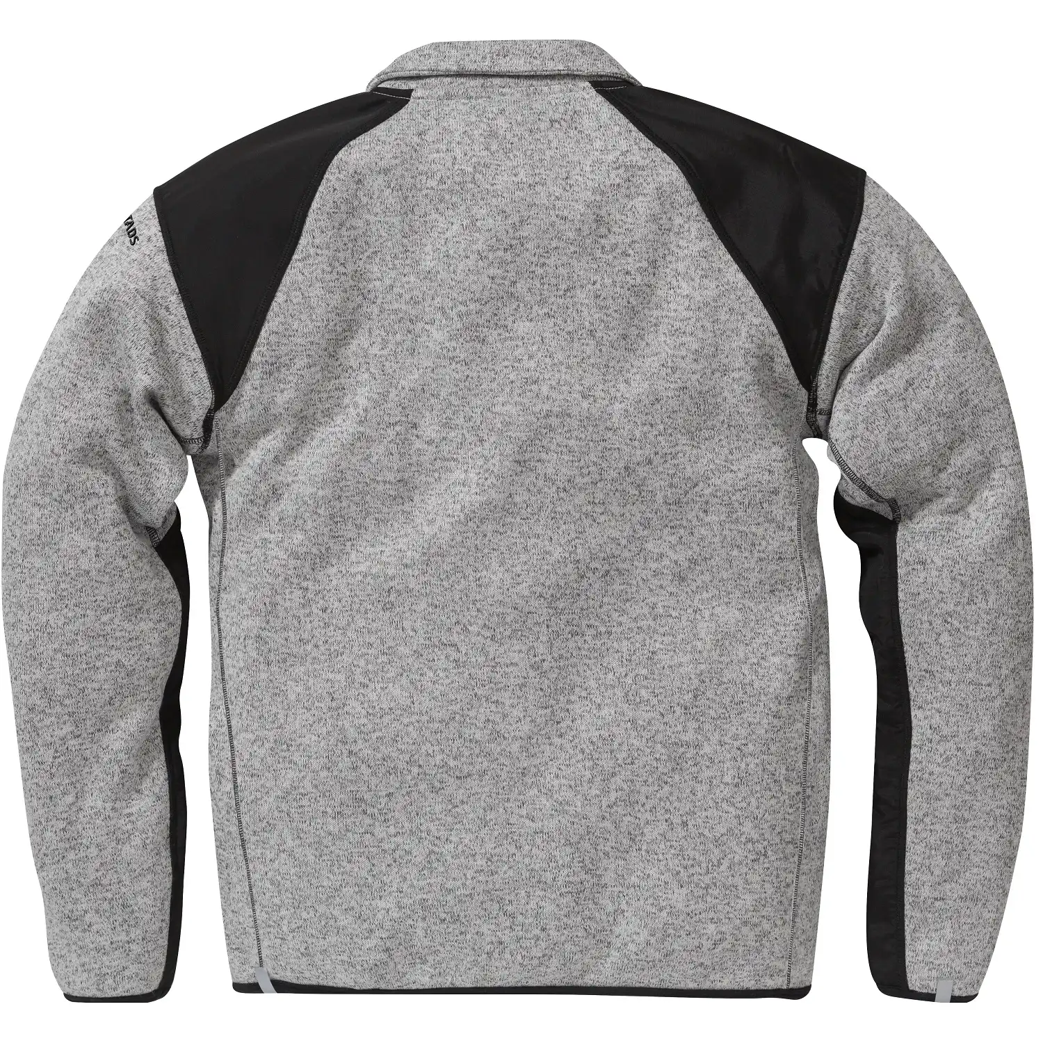 Strick-Fleecejacke "7451 PRKN" in grau/schwarz, XS - Thumbnail 2