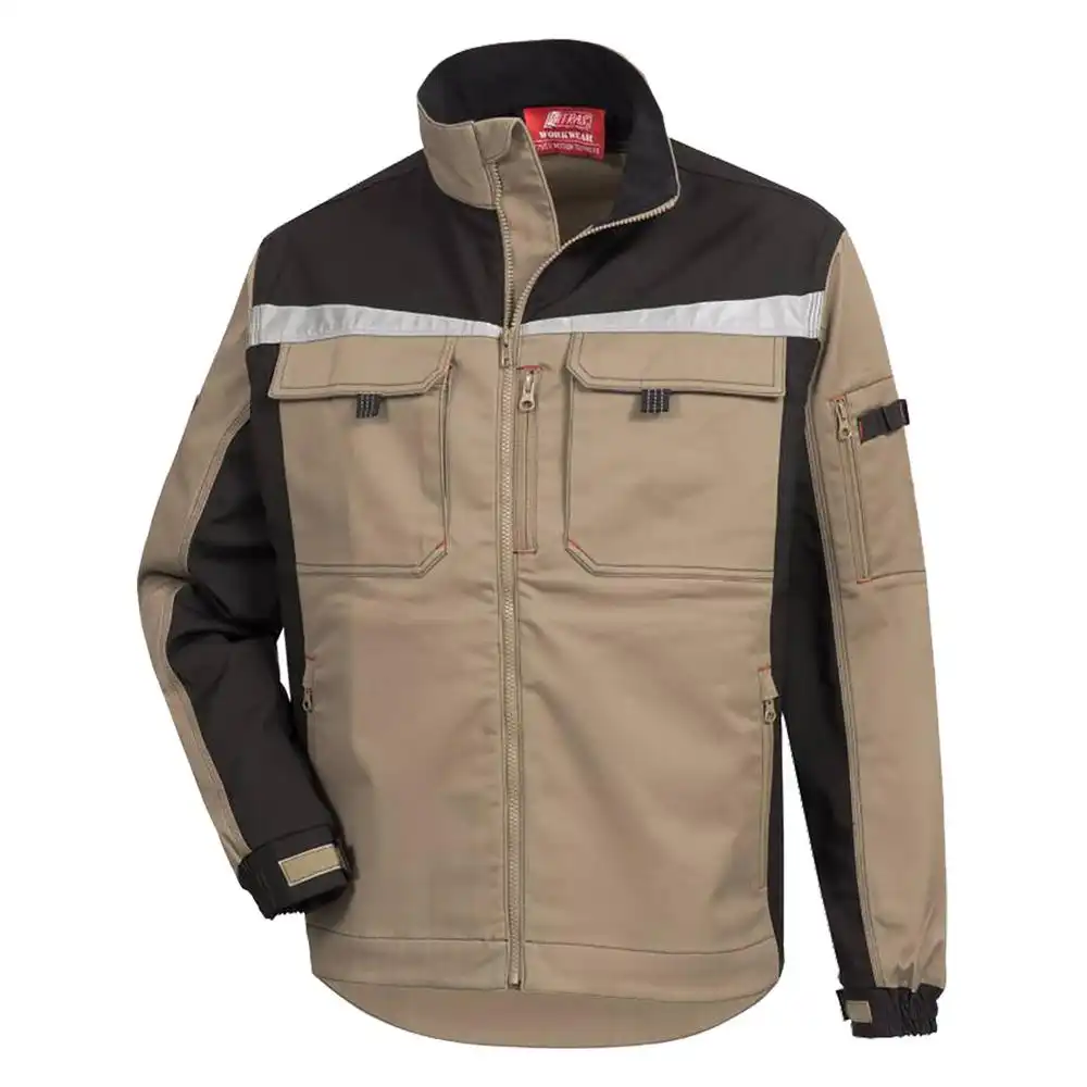 Arbeitsjacke " MOTION TEX PRO FX" in khaki/Schwarz, 50 - Thumbnail 1