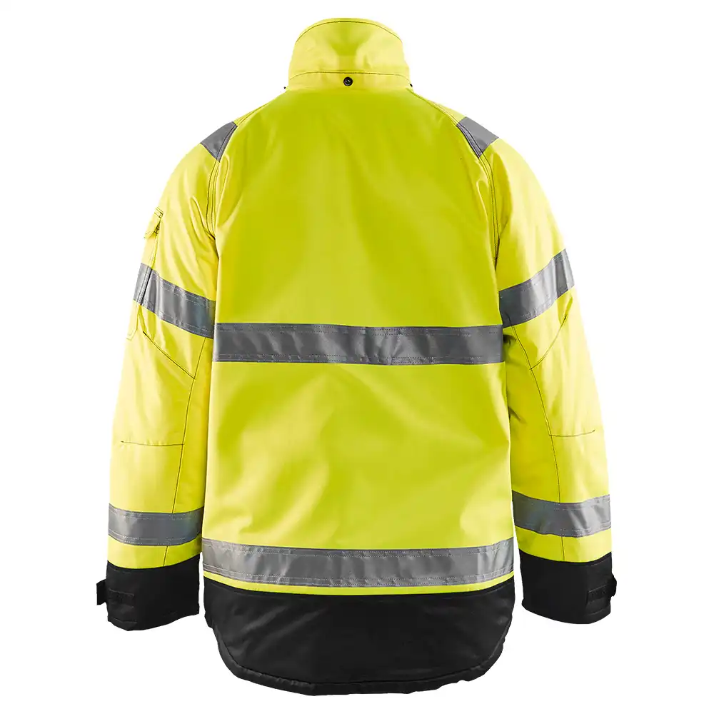 Warnschutz-Winterjacke "4828" in gelb/schwarz, 3XL - Thumbnail 2