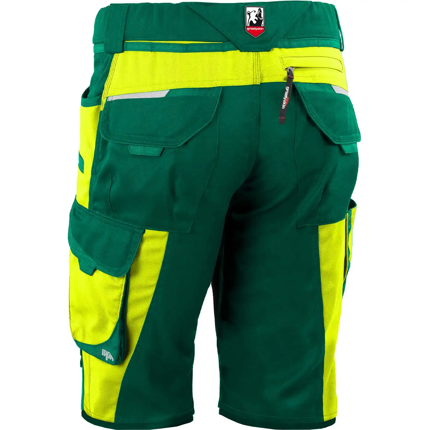 Shorts "IRON" in grün/warngelb, N72 - Thumbnail 2