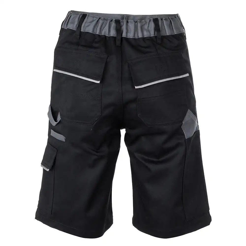 Arbeitsshorts "HIGHLINE" 285g/m² Canvas-Besatz in schwarz/schiefer/zink, S - Thumbnail 2