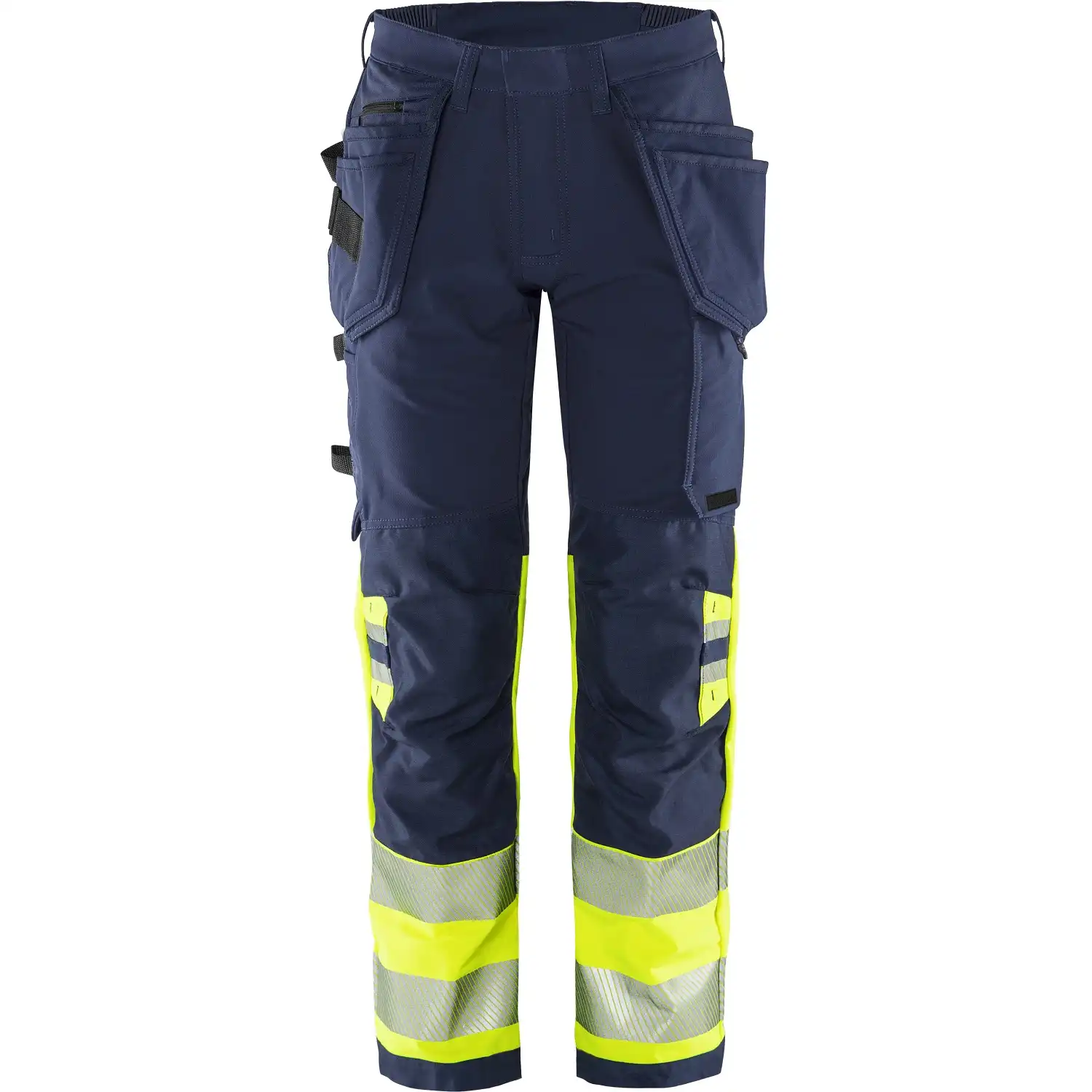 Warnschutz Stretch Handwerkerhose Kl. 1 "2643 GSTP" Green Stiby in gelb/marine, C52 - Thumbnail 1