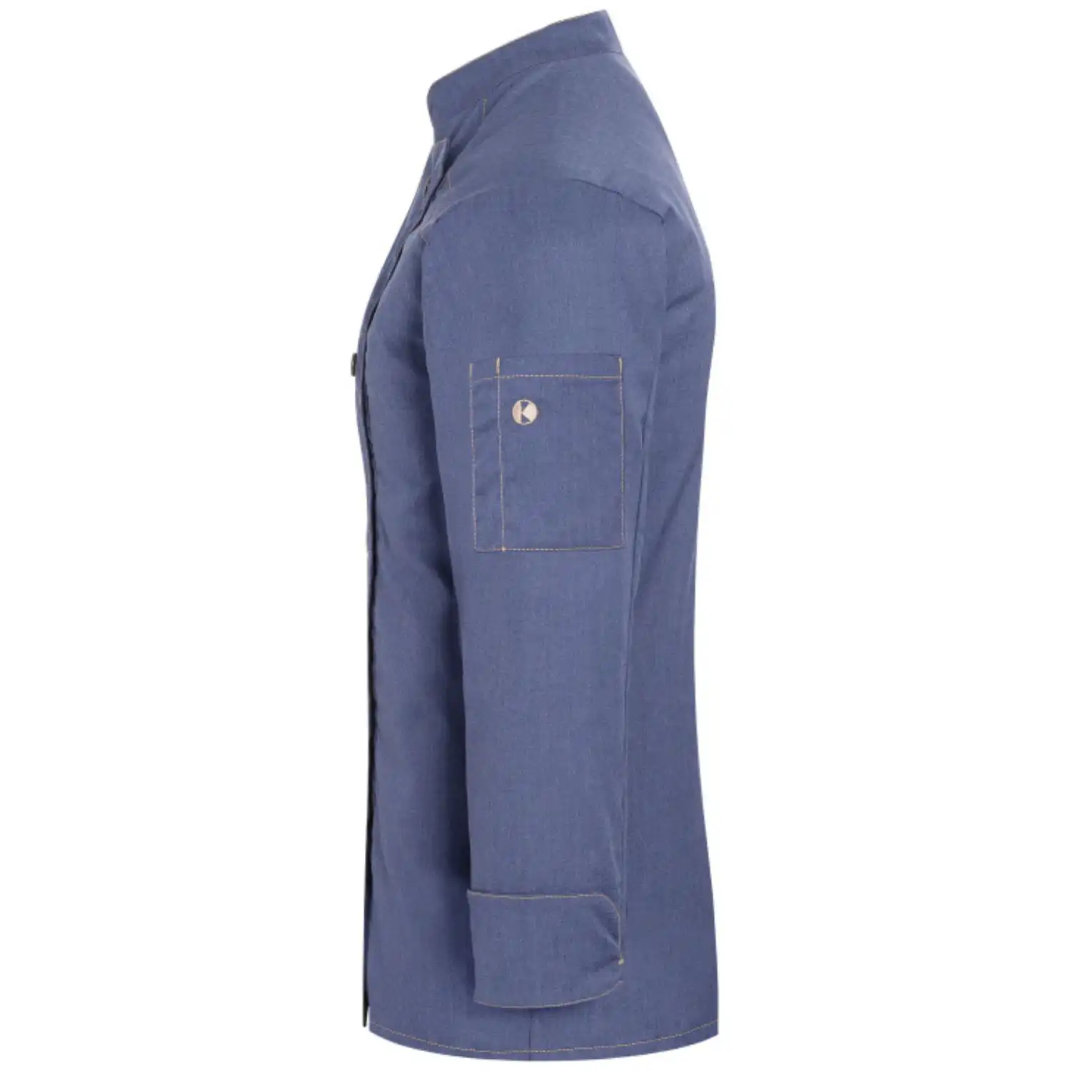 Damen Kochjacke Jeans "JF 20" in 36, vintage blau - Thumbnail 3