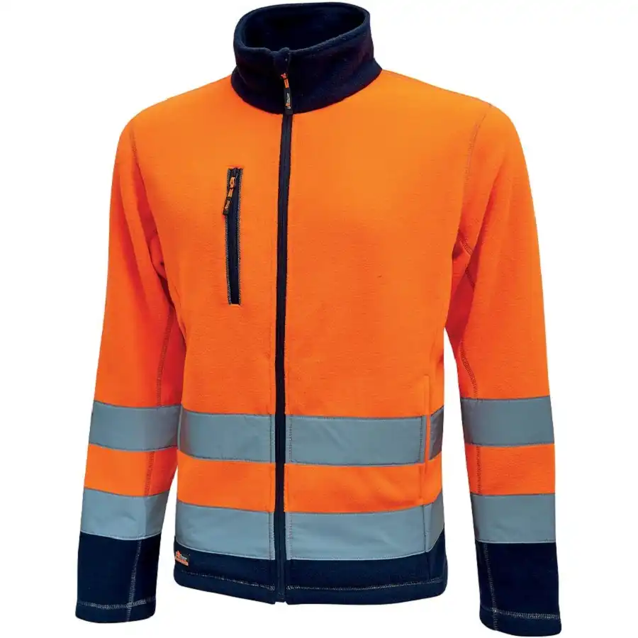 Warnschutz Fleecejacke "BOING" Hi-Light  in Orange, S (DE size: XS) - Thumbnail 1